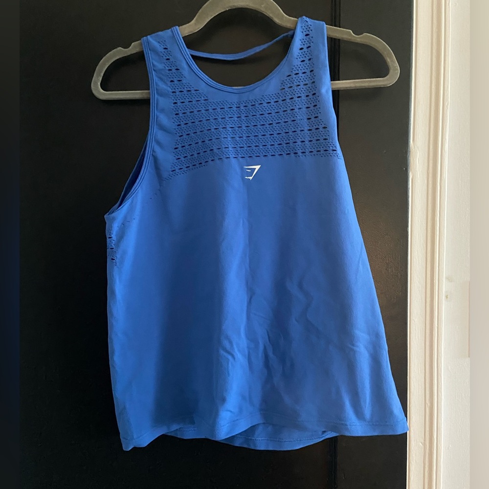 Gymshark Energy Seamless Loose Tank - Blue